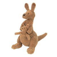 Happy Horse Kangoeroe Kick Knuffel 24 cm - Bruin - Baby knuffel