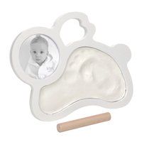 Fotolijstje van BamBam in de vorm van een konijntje voor een foto en kleiafdruk