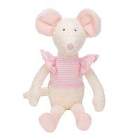 Happy Horse Muis Maddy Knuffel 30 cm - Wit/Grijs - Baby knuffel