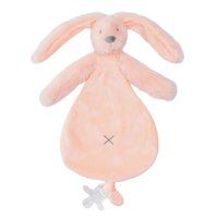 Happy Horse Recycled Konijn Richie Knuffeldoek 25 cm - Perzikroze - Baby cadeau