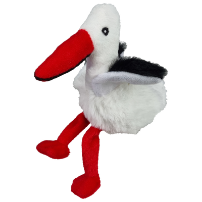 UNITOYS – Ooievaar Otto – 17 cm – Natuurgetrouw - Knuffel