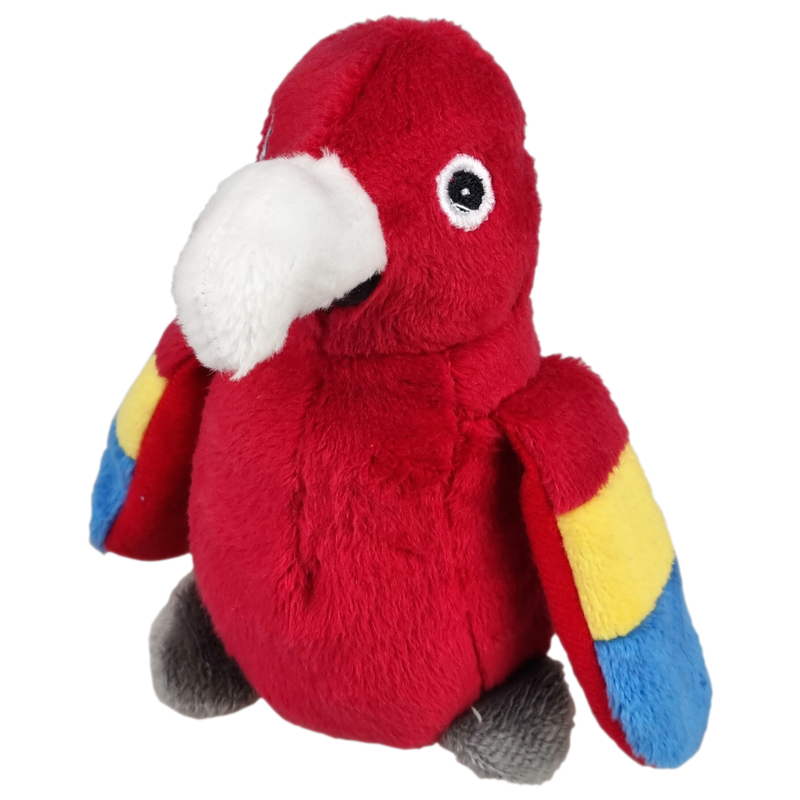 UNITOYS – Rode Papegaai Ruby – 14 cm – Natuurgetrouw - Knuffel