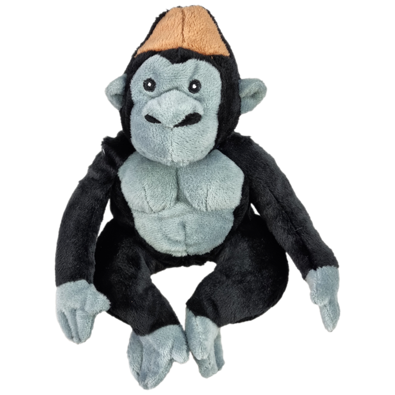 UNITOYS – Gorilla George – 13 cm – Natuurgetrouw - Knuffel