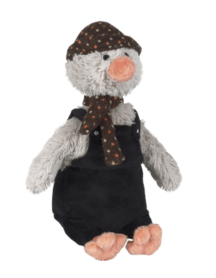 Happy Horse - Pinguïn Polar Knuffel 25cm - Zwart/Grijs - Baby Knuffel
