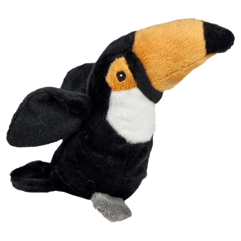 UNITOYS - Toekan Tobiah - 14 cm - Natuurgetouw - Knuffel