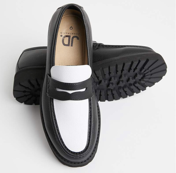 Jonathan D Penny Moccasin - Black &amp; White