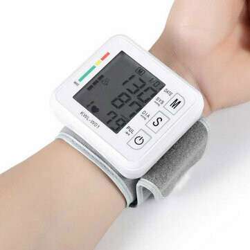Automatic Wrist Blood Pressure Monitor LCD Display