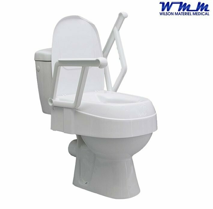 Rehausseur de toilette avec accoudoirs relevables
