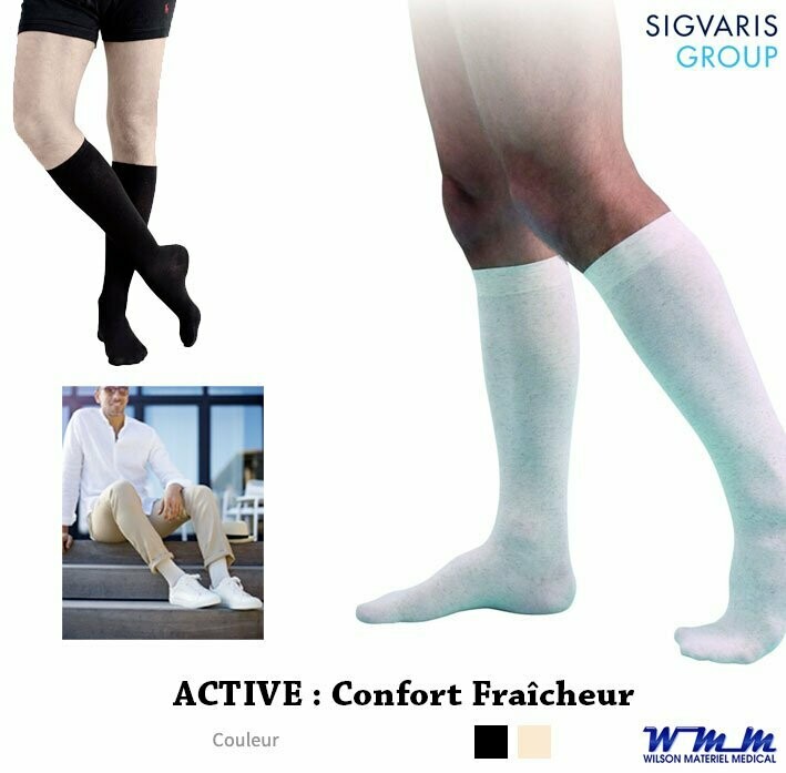 Chaussettes Active CONFORT  FRAÎCHEUR - Sigvaris