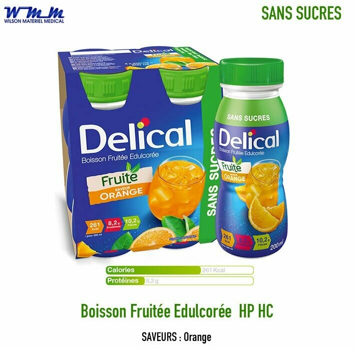 Boisson Fruitée Edulcorée HP HC - SANS SUCRES - Delical