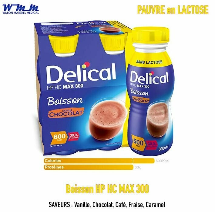 Boisson HP HC MAX 300 - Pauvre en Lactose - Delical