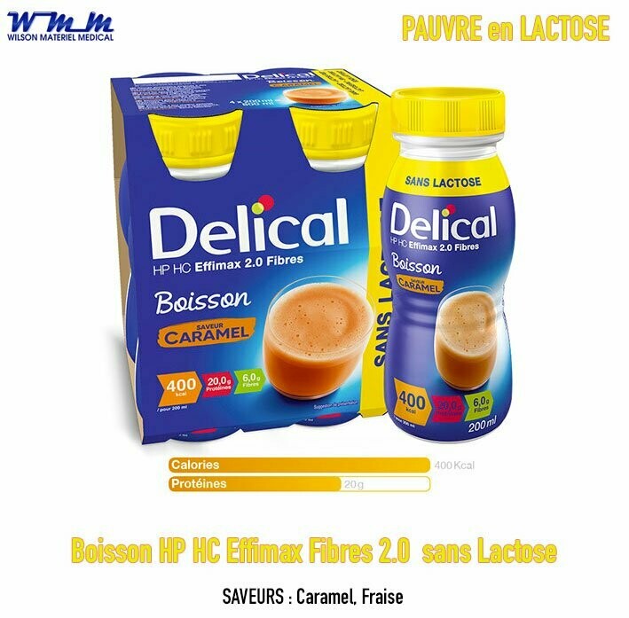Boisson HP HC Effimax Fibres 2.0 - Pauvre en Lactose - Delical