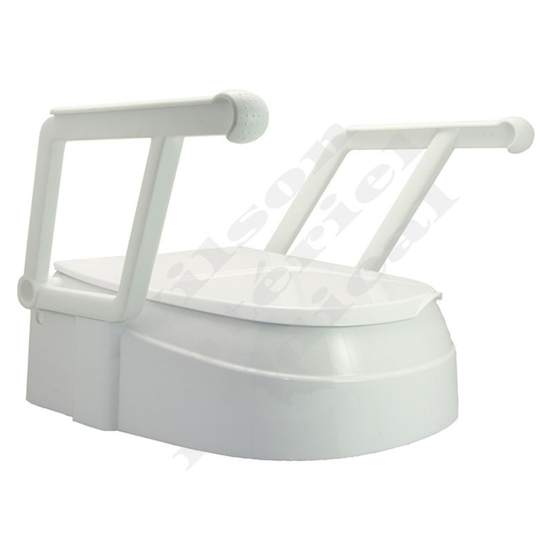 Rehausseur de toilette avec accoudoirs relevables