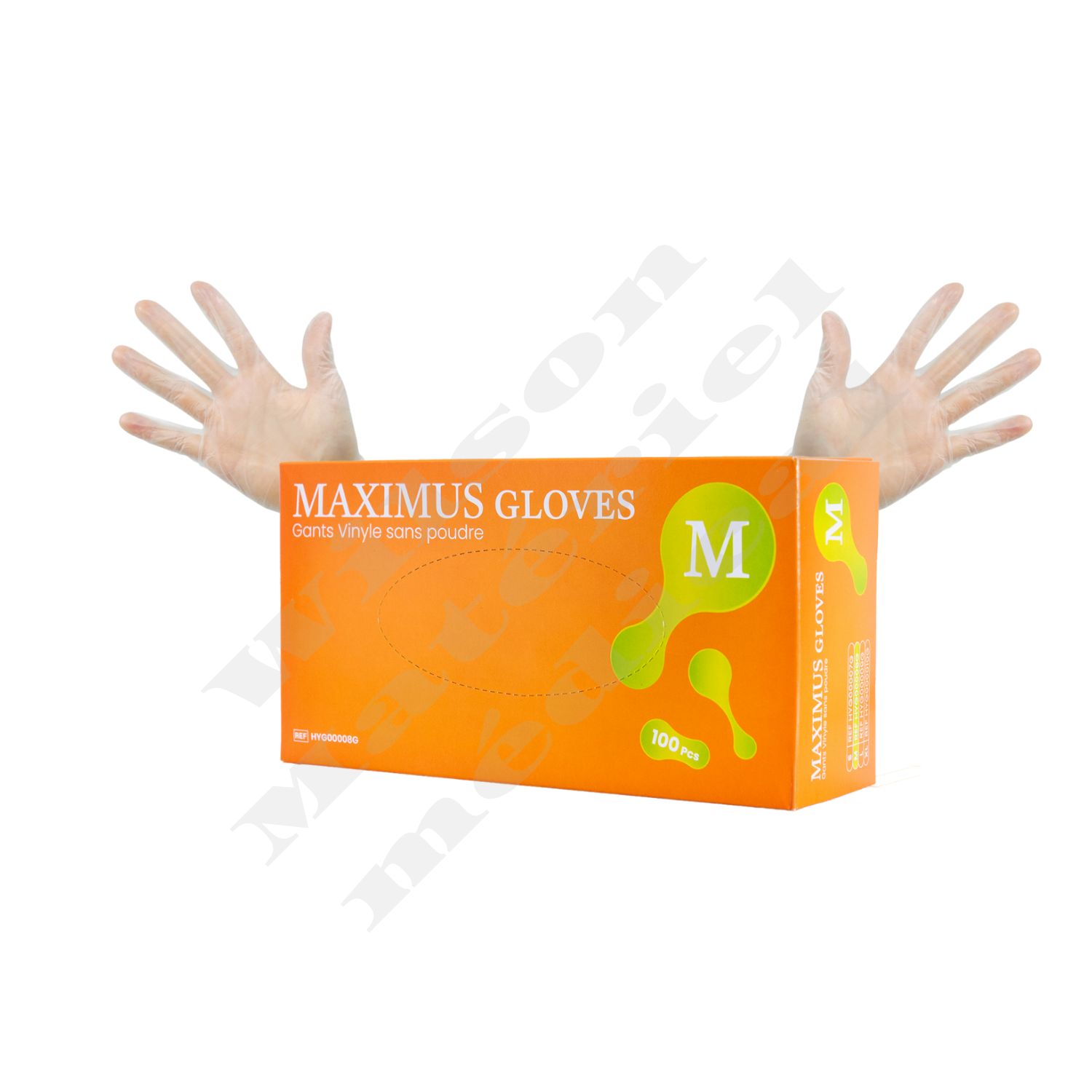 Gants vinyle sans poudre