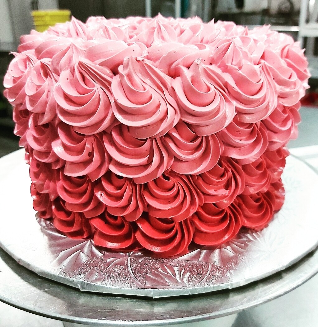 Buttercream Rosette Cake