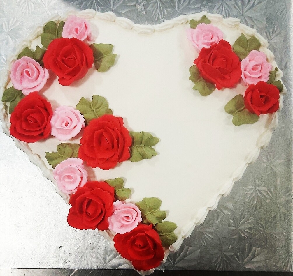 Heart Shaped Spong Cake
