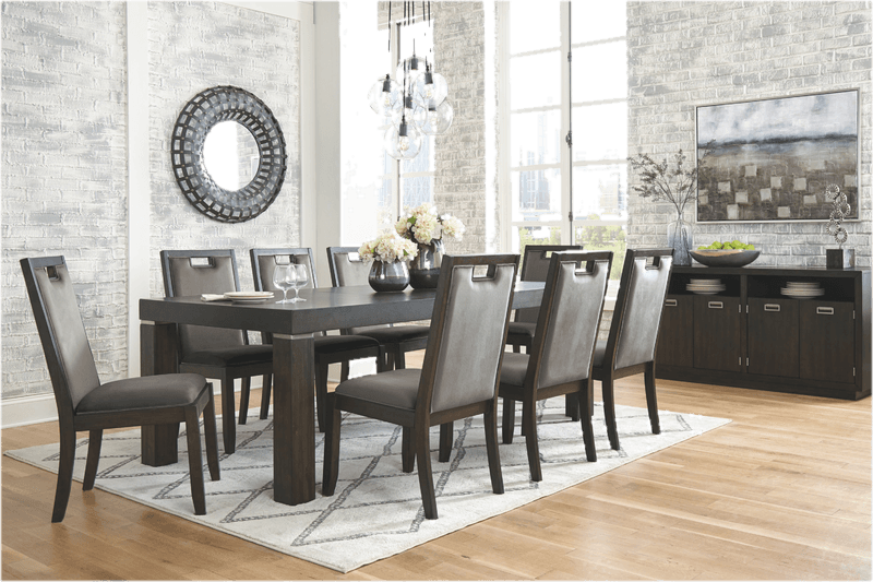 9 piece extendable dining set