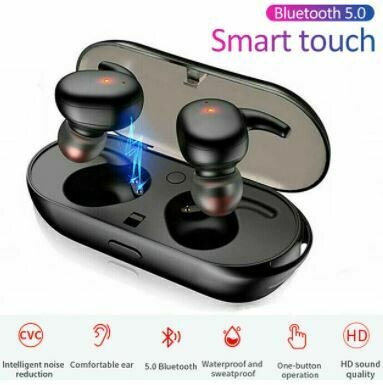 LITBest Wireless Earbuds TWS Bluetooth 5.0 Earhook Headphones