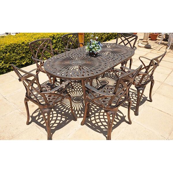 6 Seater Small Rainbow with 85cm x 157cm Oval King Diamond Table
