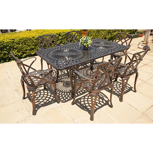 6 Seater Small Rainbow with 85cm x 157cm Rectangular King Diamond Table