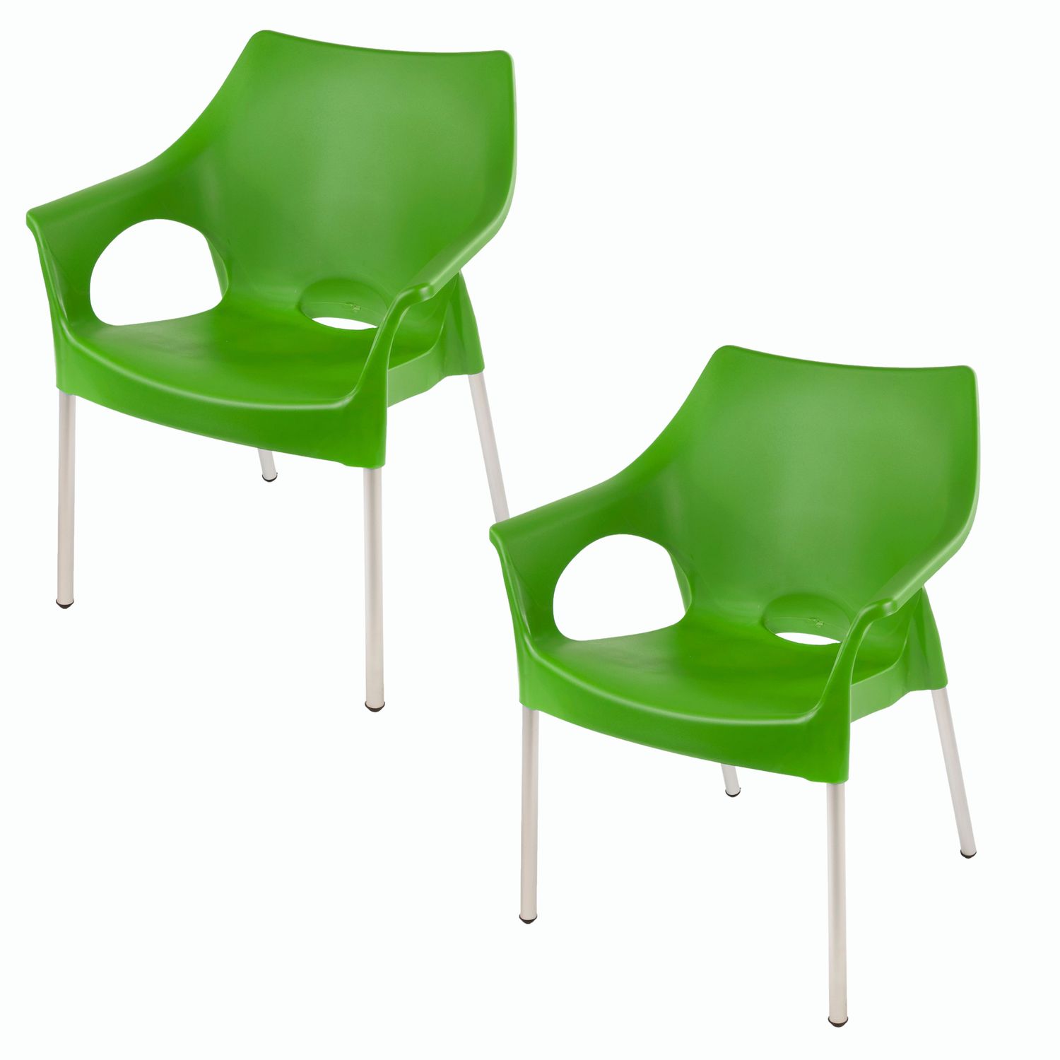 Siena Cafe Chair - LIME GREEN - Set of 2