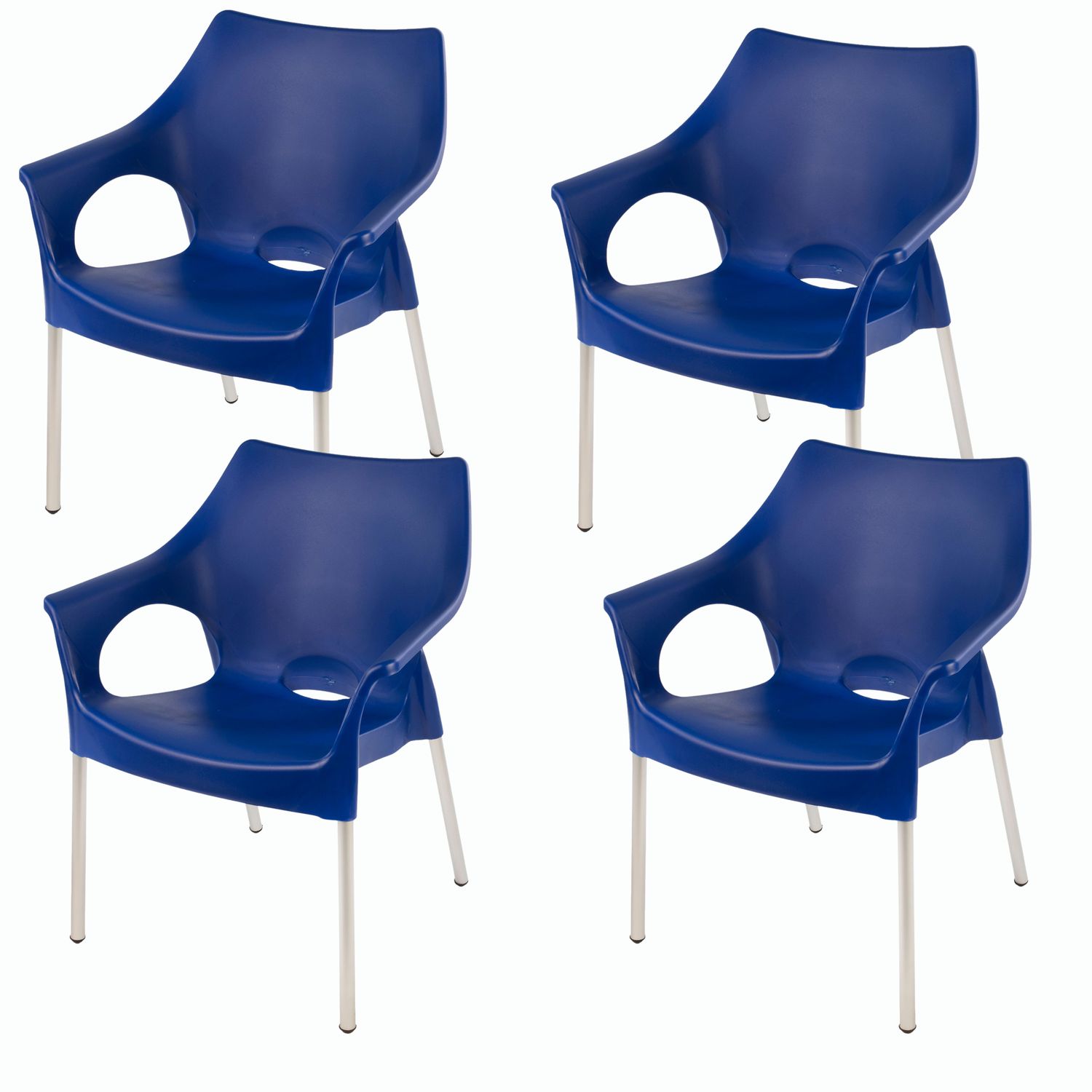 Siena Cafe Chair - BLUE - Set of 4