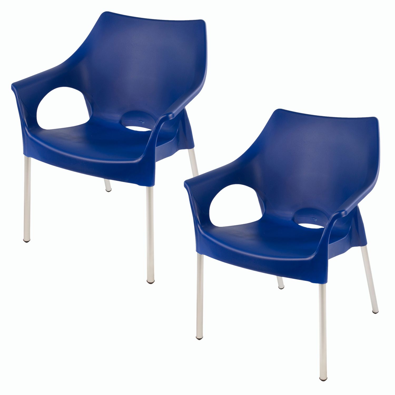 Siena Cafe Chair - BLUE - Set of 2