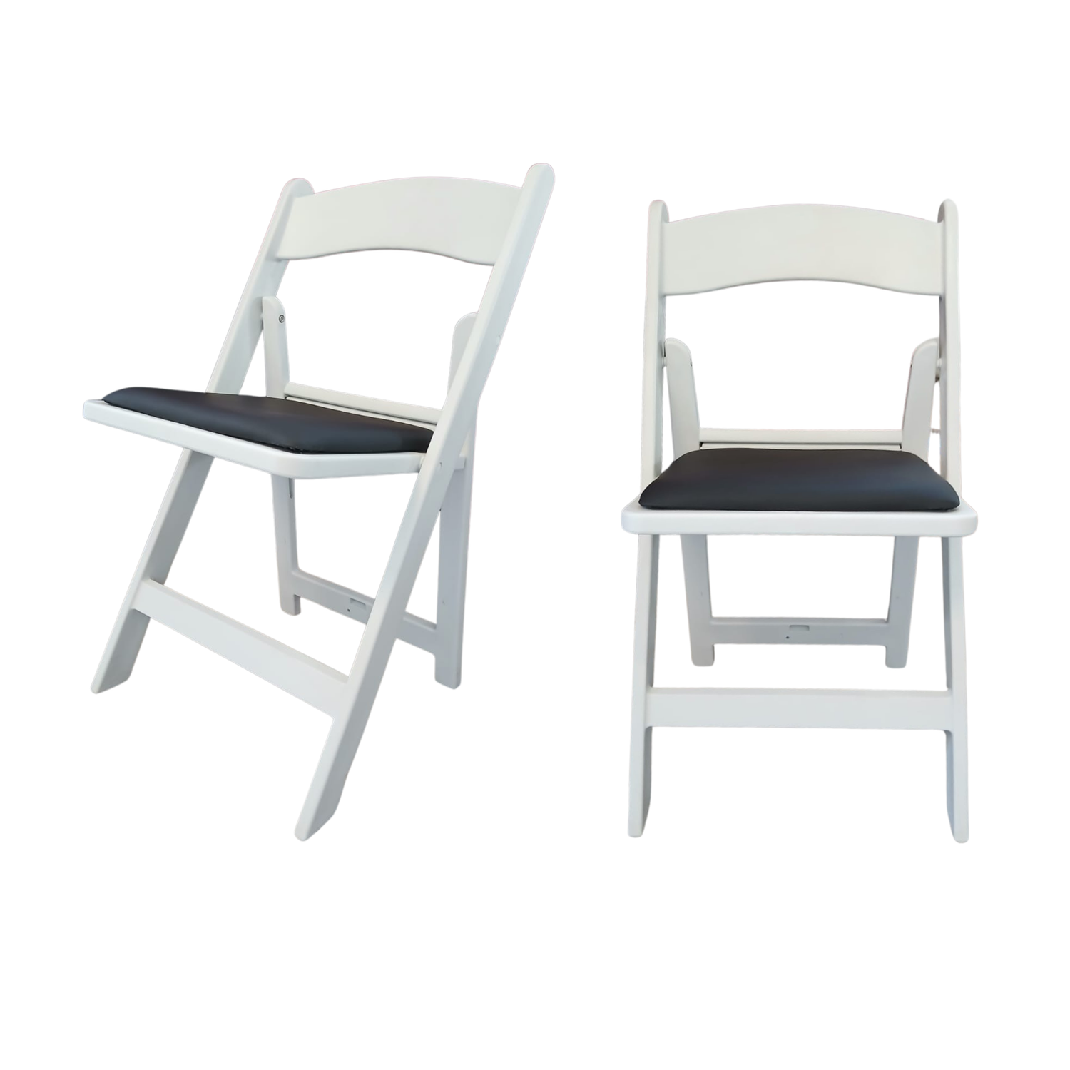 Wimbledon Chairs - White /  Black  x 4