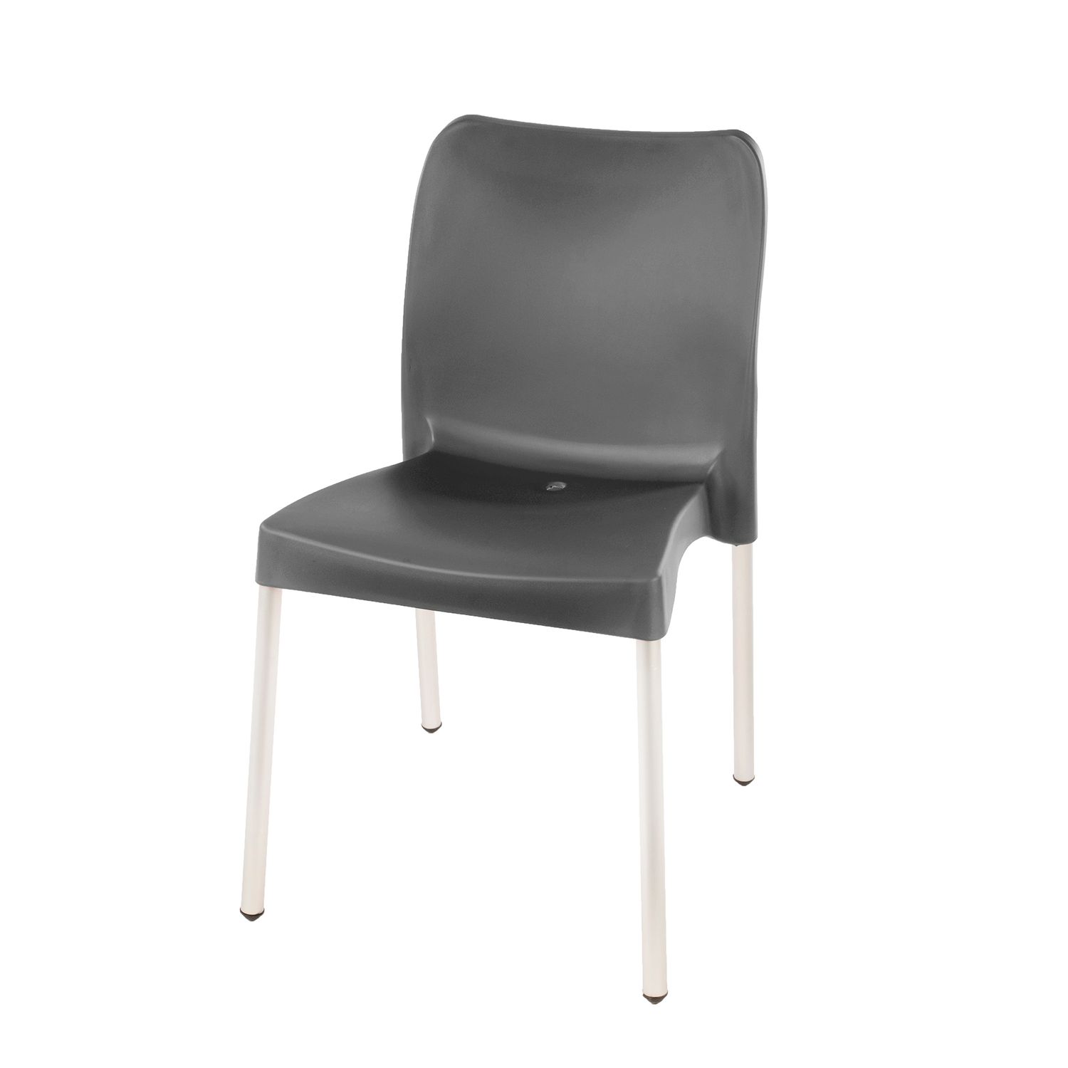Heavy  Duty  Bistro Chair  - NO ARMRESTS - CHARCOAL  - Set of 4