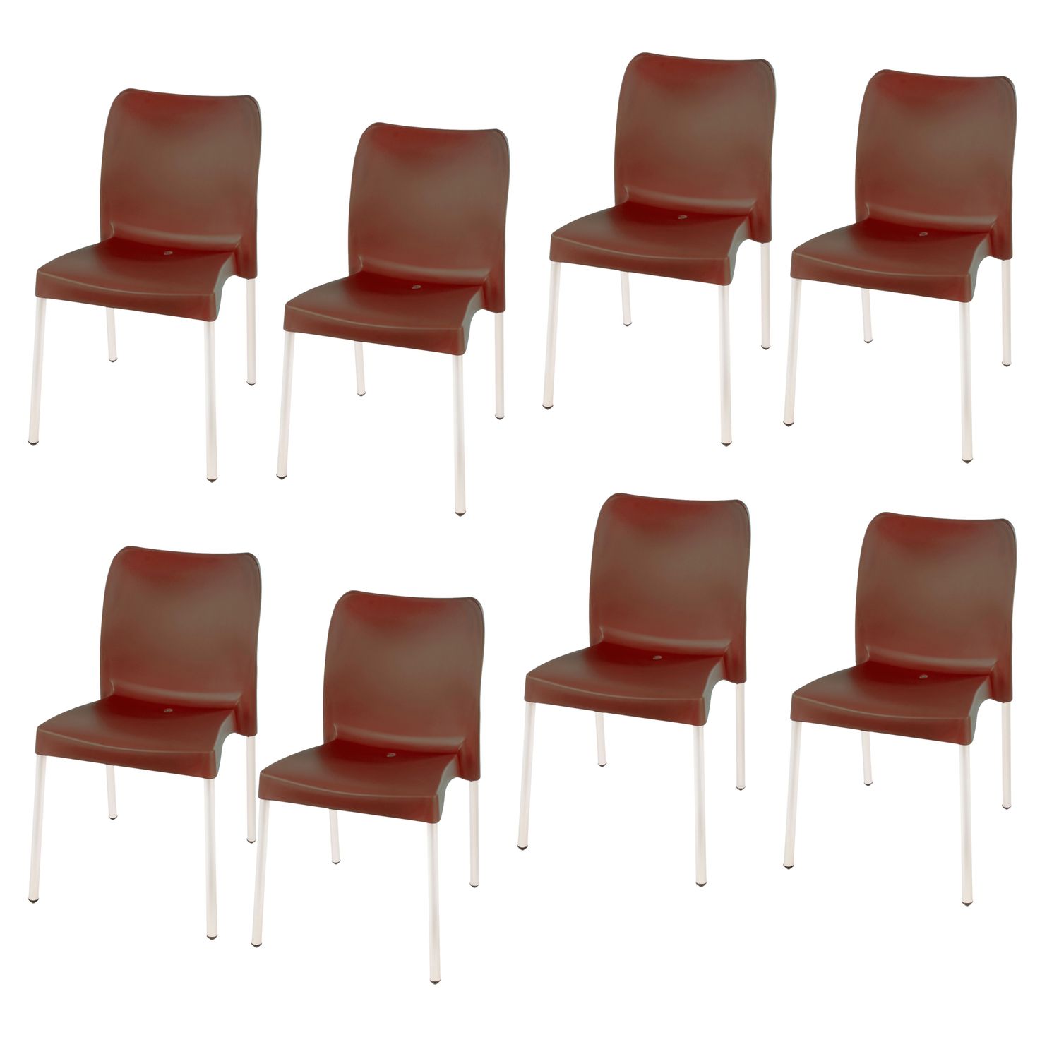 Florence Heavy  Duty  Bistro Chair  - NO ARMRESTS - COCO  - Set of 8