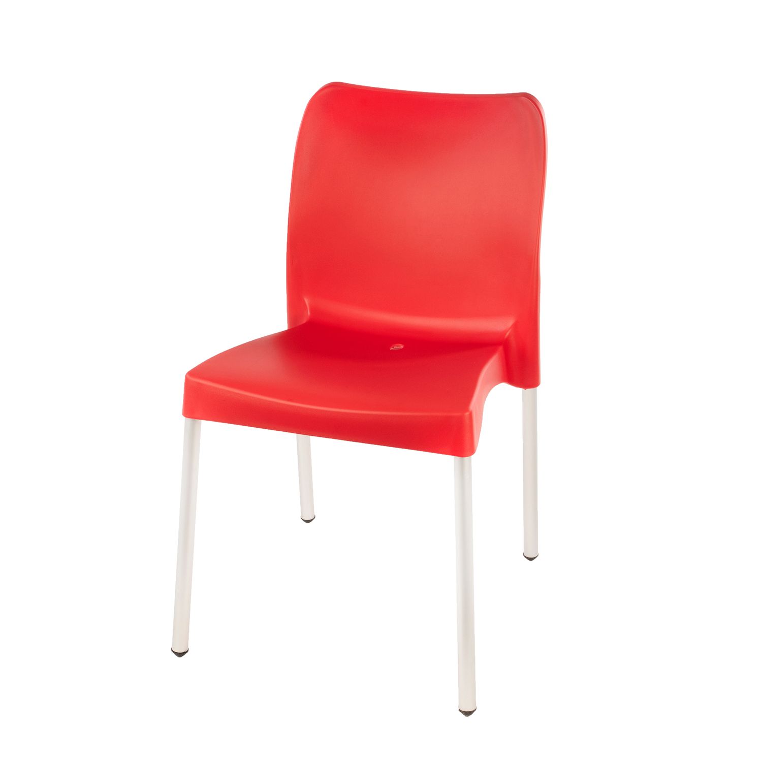 Heavy  Duty  Bistro Chair  - NO ARMRESTS - BRIGHT RED  - Set of 6
