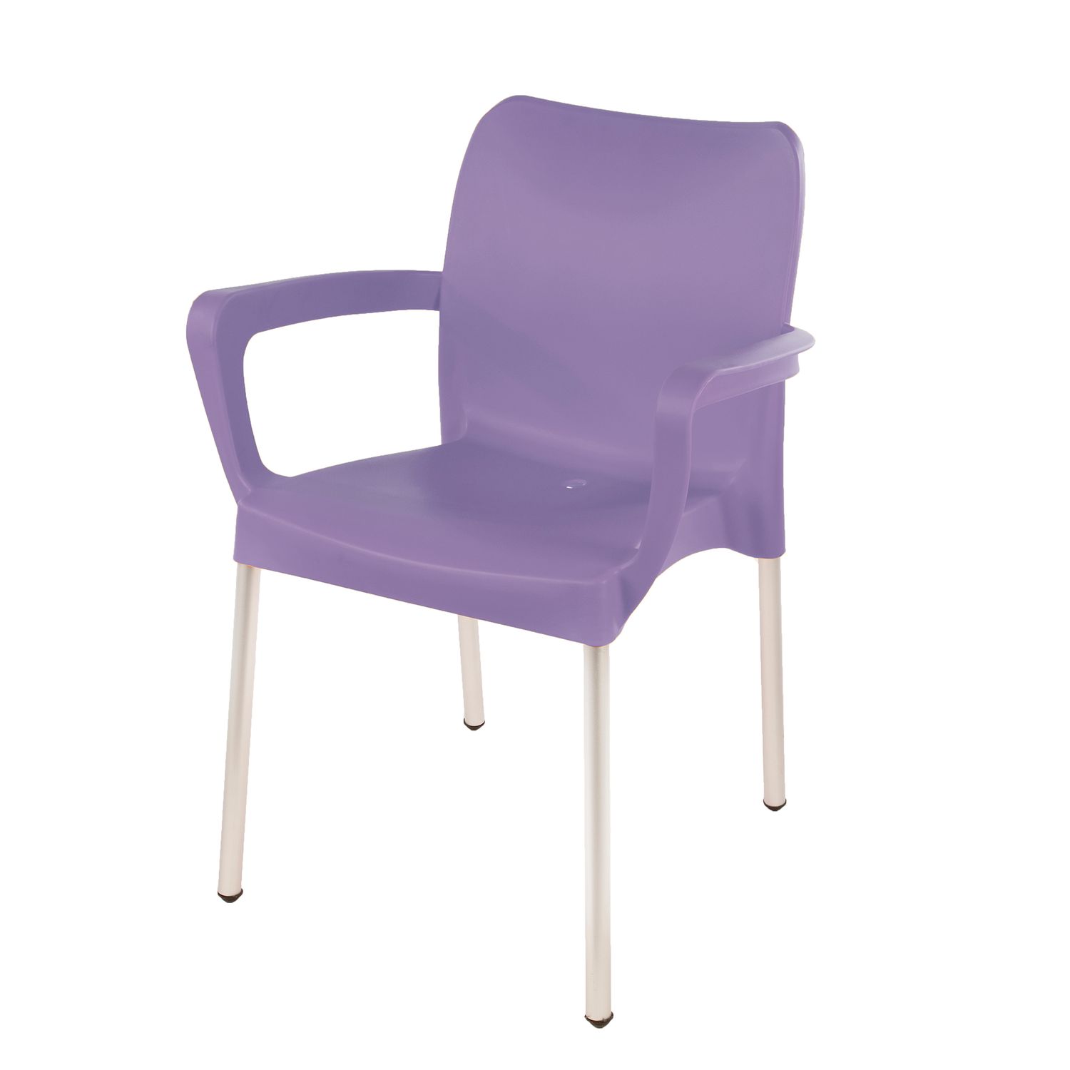 Heavy  Duty  Bistro  Chair - WITH ARMRESTS - LAVENDER  - Set of 8