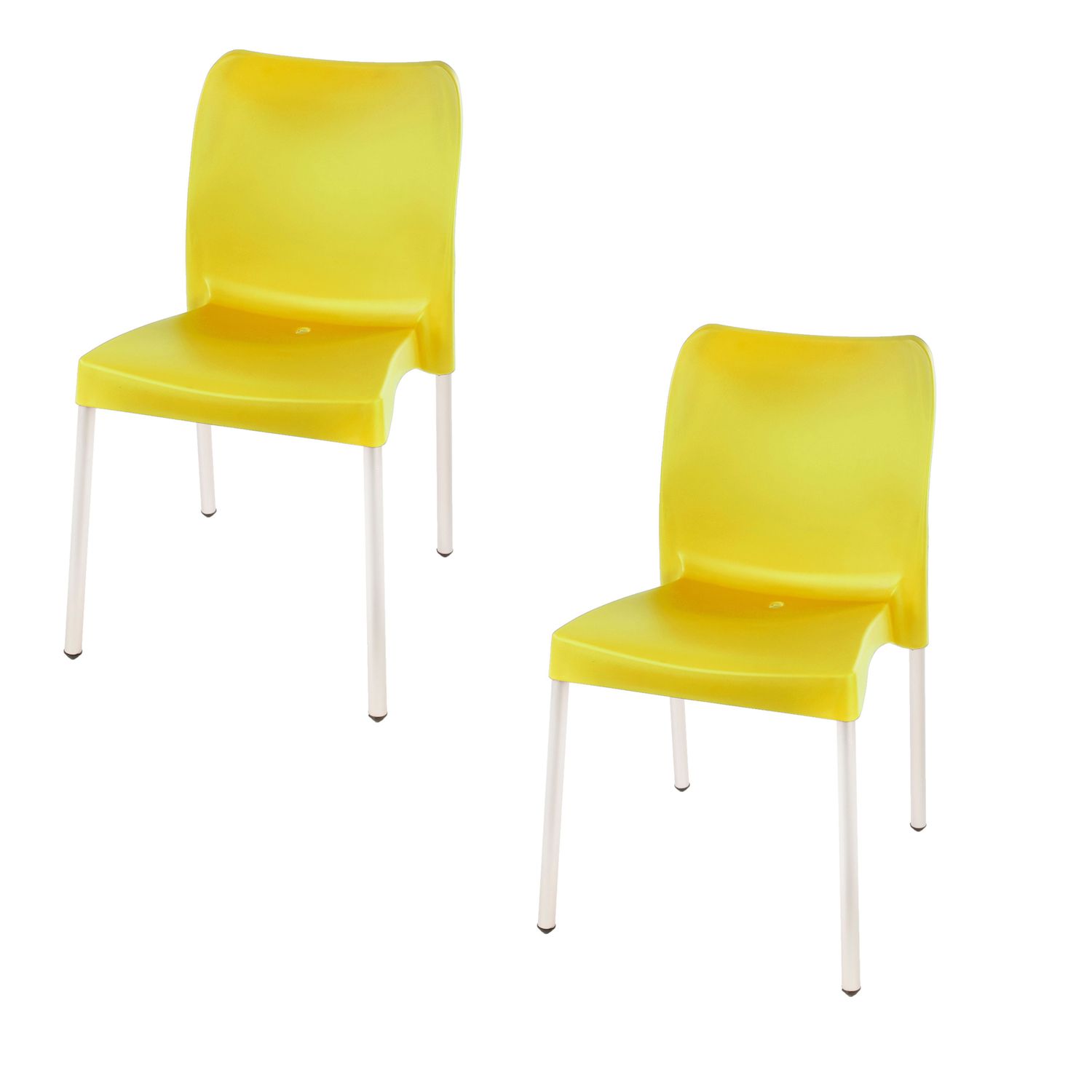 Florence Heavy  Duty  Bistro Chair  - NO ARMRESTS - YELLOW  - Set of 2