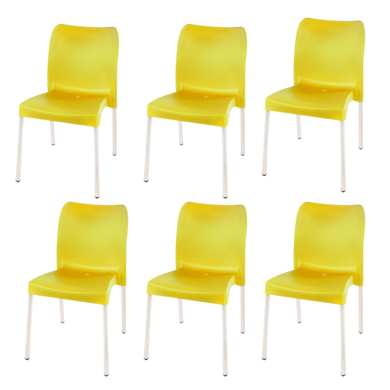 Florence Heavy  Duty  Bistro Chair  - NO ARMRESTS - YELLOW  - Set of 6