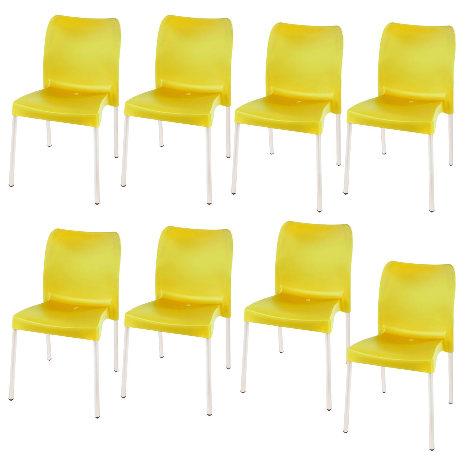 Florence Heavy  Duty  Bistro Chair  - NO ARMRESTS - YELLOW  - Set of 8