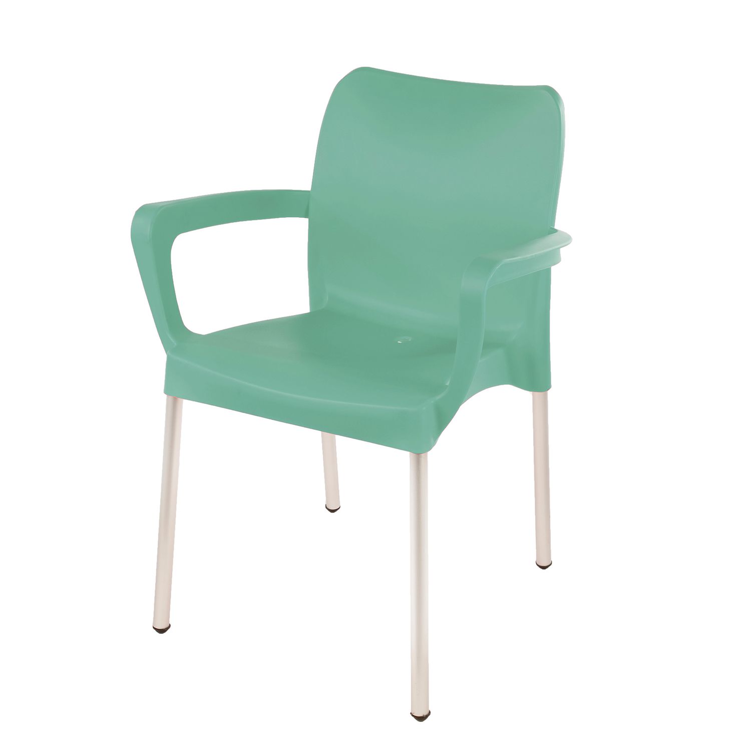 Heavy  Duty  Bistro  Chair - WITH ARMRESTS - LAUREL GREEN  - Set of 2
