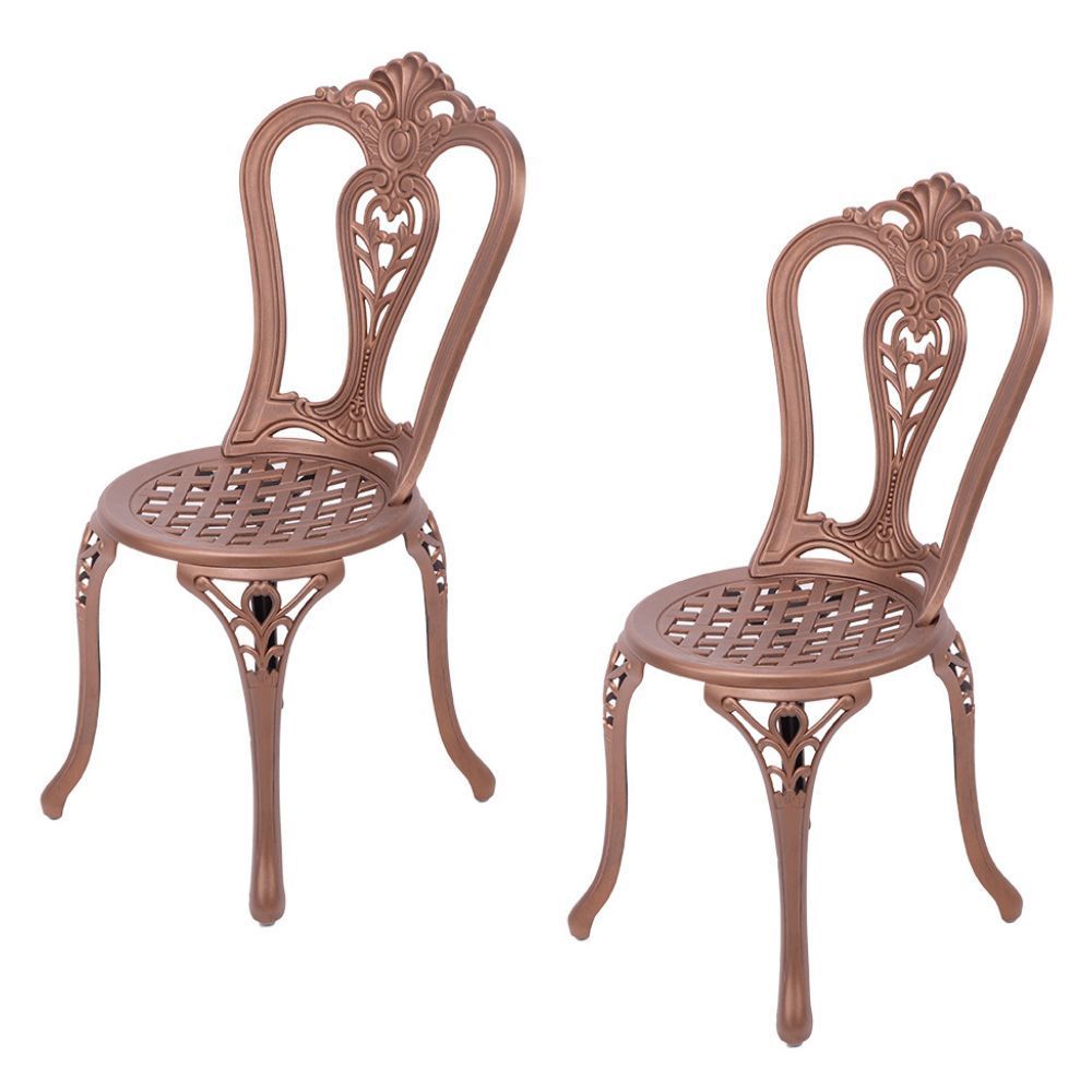 Victoria Aluminium Patio Chair / Garden Chair / Outdoor Chair - Set of 2  - COPPER