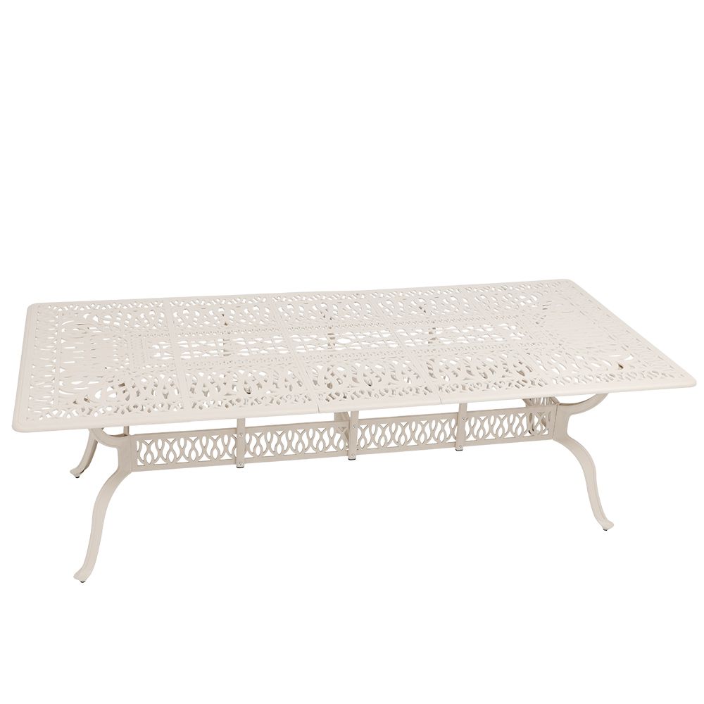Elizabeth Aluminium Patio Table / Garden Table / Outdoor Dining Table -  240cm x 110cm Rectangle   - SAND