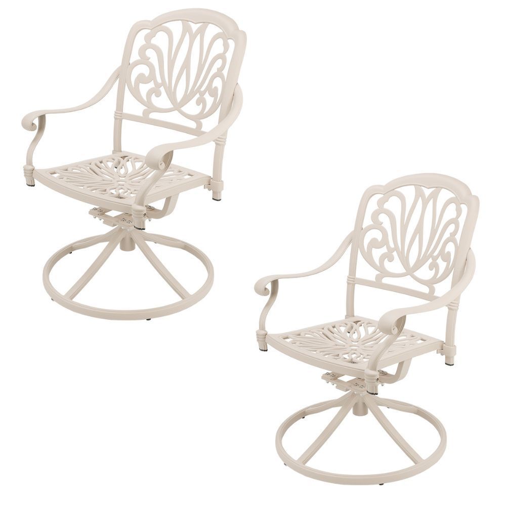 Protea Swivel Aluminium Patio Chair / Garden Chair / Outdoor Chair  -  Set of 2  - SAND