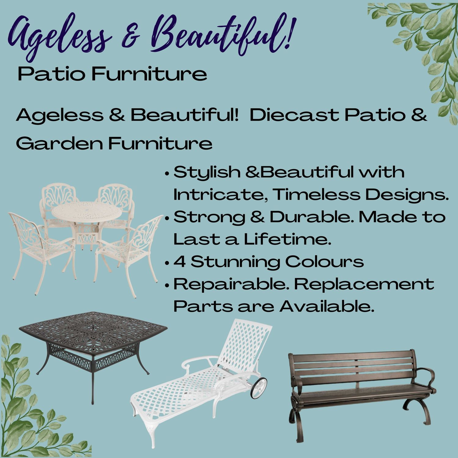 Lattice  Pool Lounger / Recliner  - WHITE