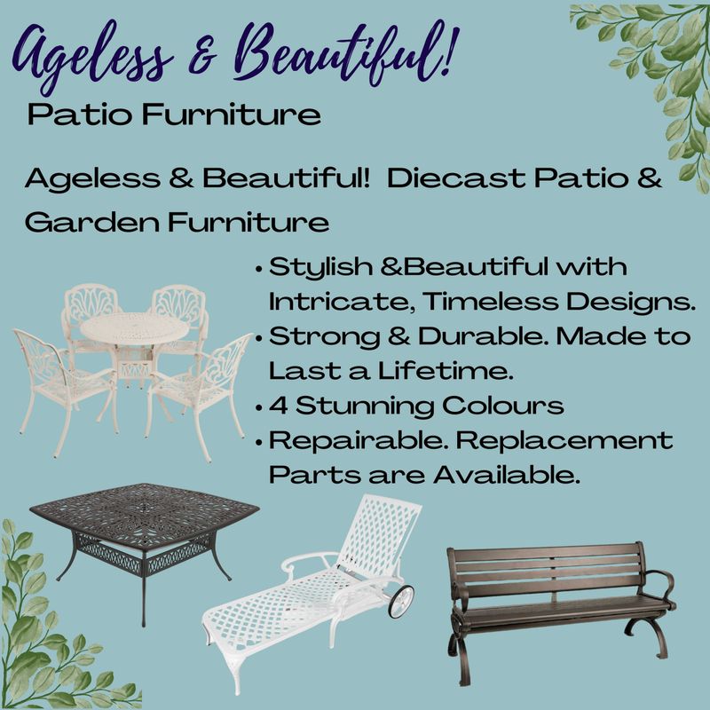 Victoria Patio Chair - Set of 2 - BLACK