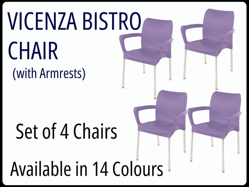Vicenza Bistro Chairs - Set of 4 Chairs