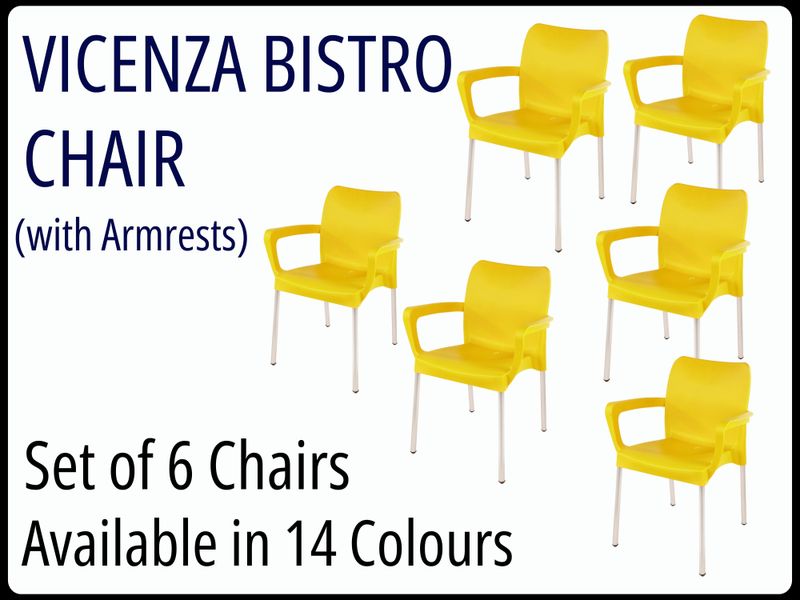 Vicenza Bistro Chairs - Set of 6 Chairs