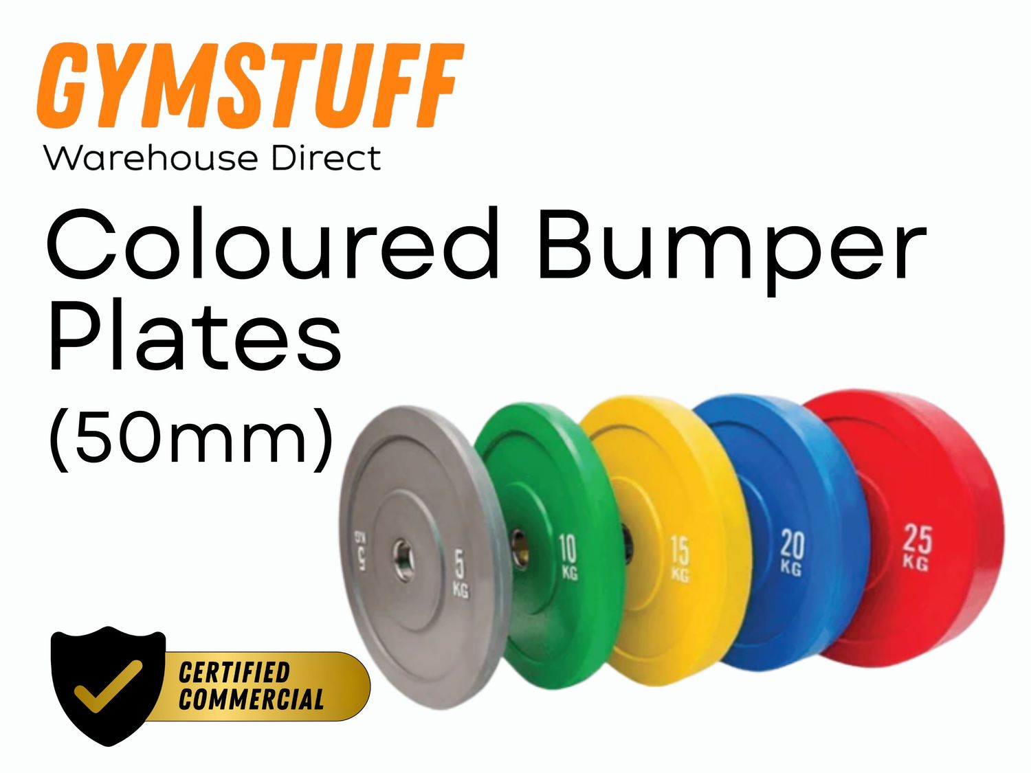 GYMSTUFF Coloured Bumper Plates