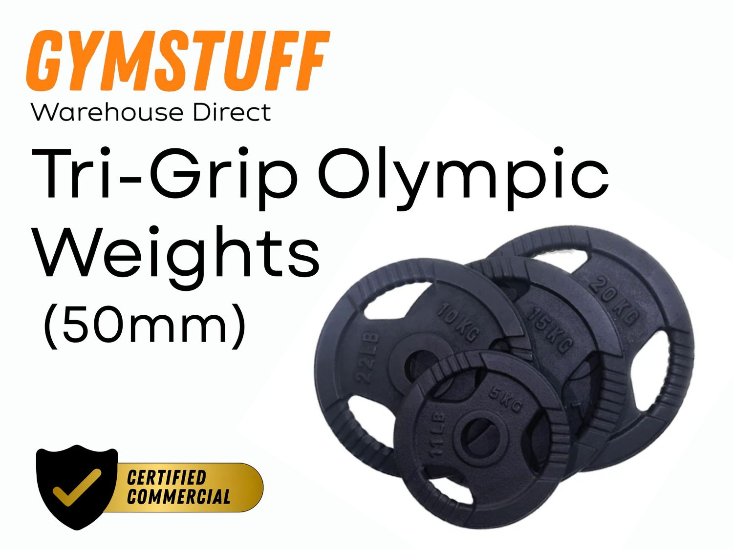 GYMSTUFF Tri-Grip Olympic Weights