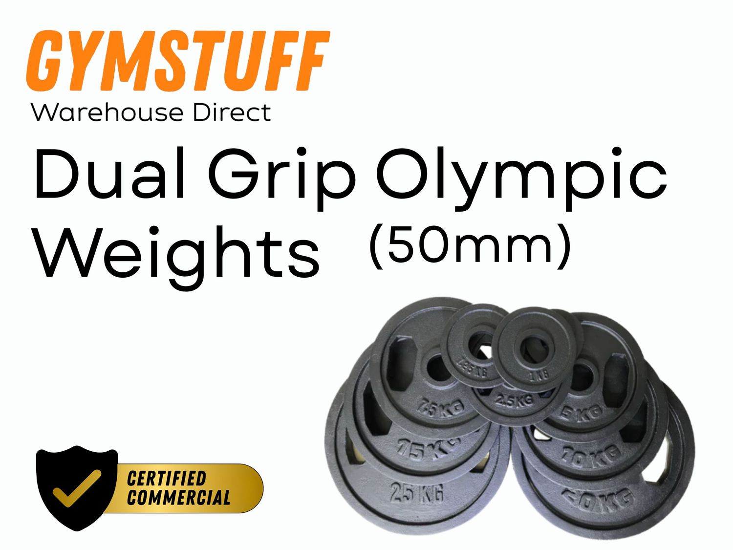 GYMSTUFF Dual Grip Olympic Weights