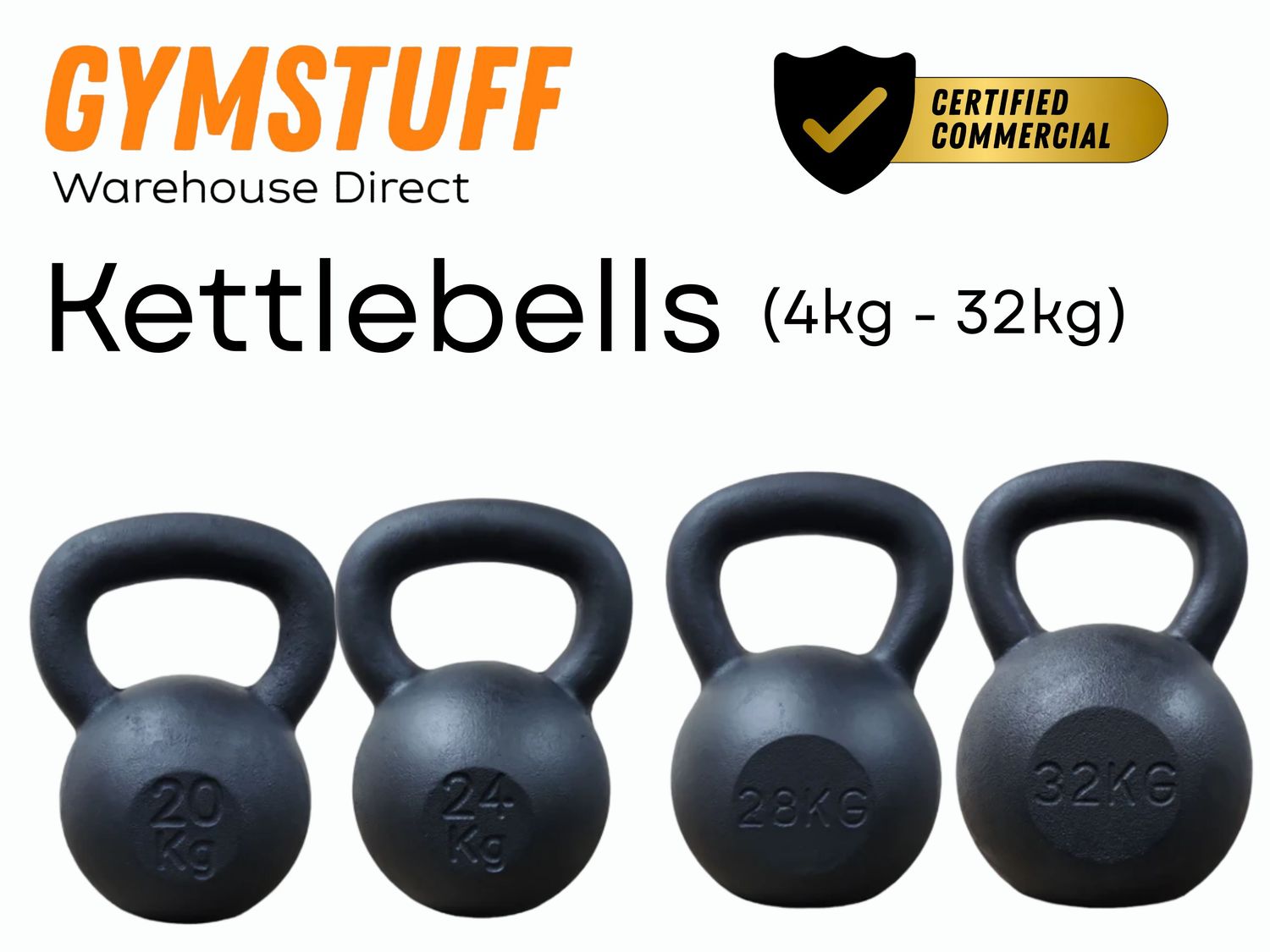 GYMSTUFF Kettle Bells - Cast Iron