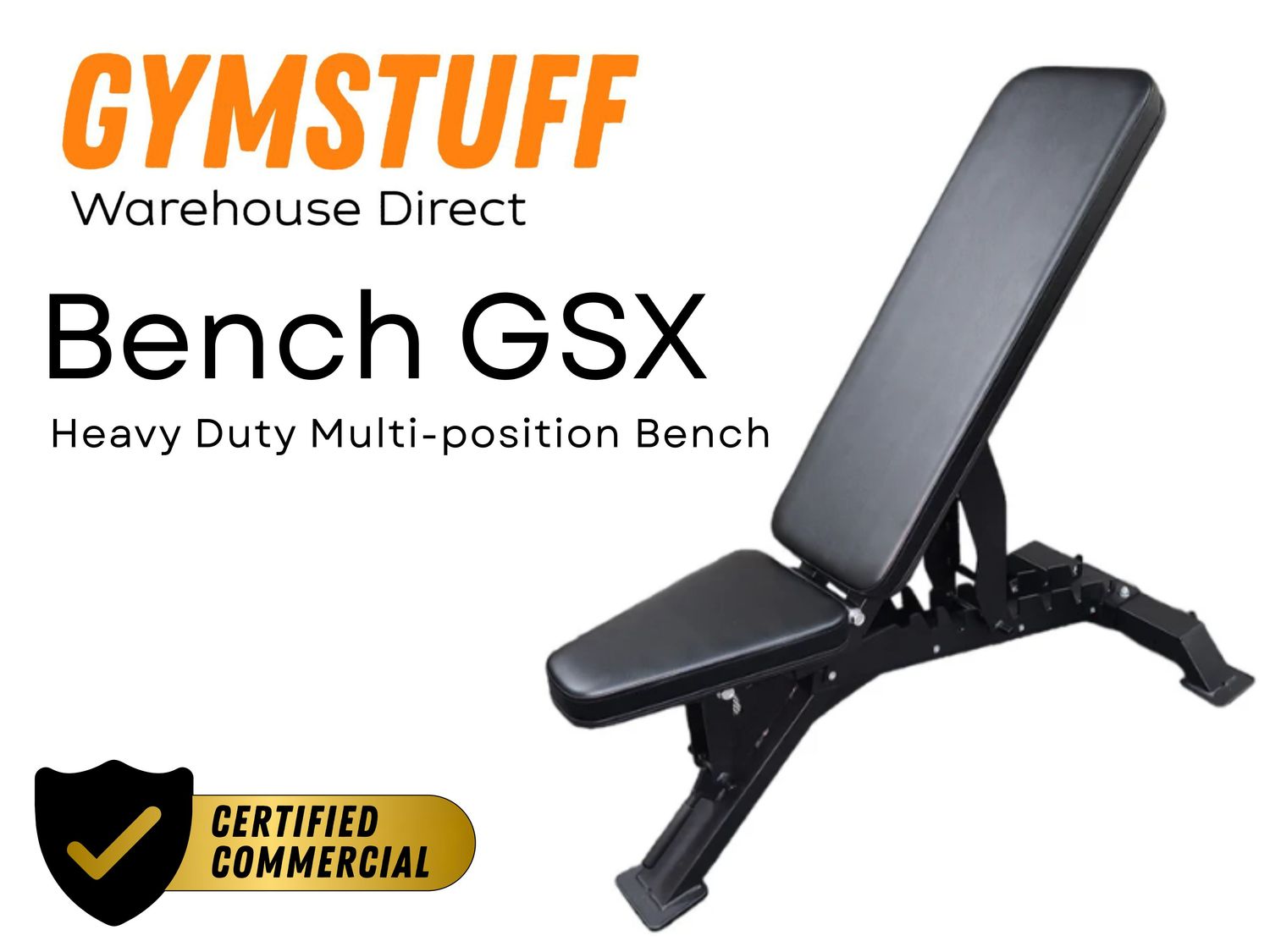 GYMSTUFF Heavy Duty Multi-position Bench