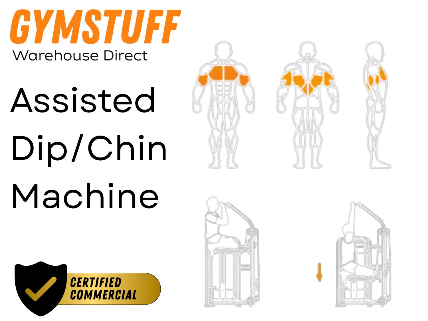 GYMSTUFF - Assisted Dip /Chin-up Machine