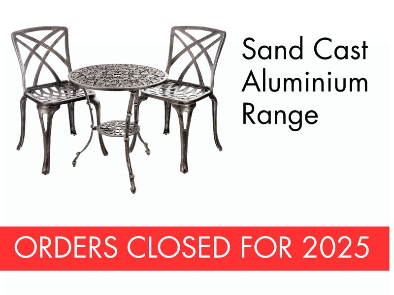 Ageless &amp; Beautiful! Patio Furniture - Sand Cast Aluminium Range